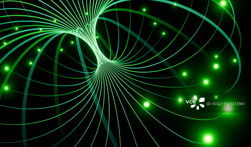 科技抽象_发光_几何线条图片素材