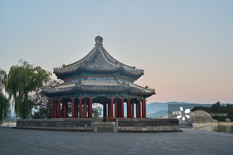 颐和园建筑风光图片素材