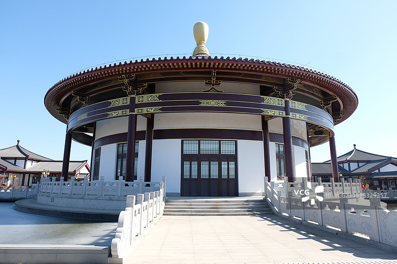 德州庆云海岛金山寺景区图片素材