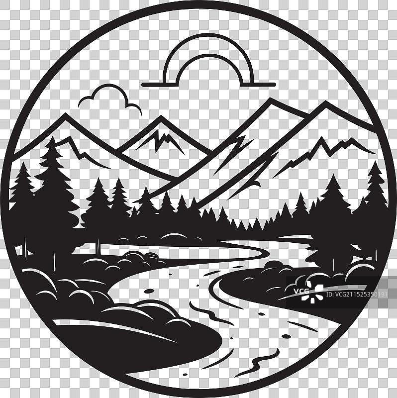 龙葵栀子花盛开，黑色花朵木炭图片素材