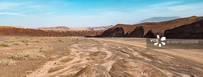 火星地面张掖丹霞地貌图片素材