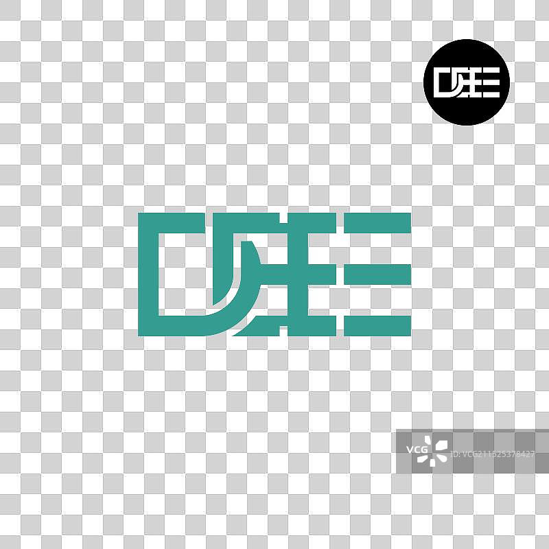 DEE字母组合标志设计图片素材
