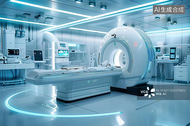【AI数字艺术】核磁共振科技医疗图片素材