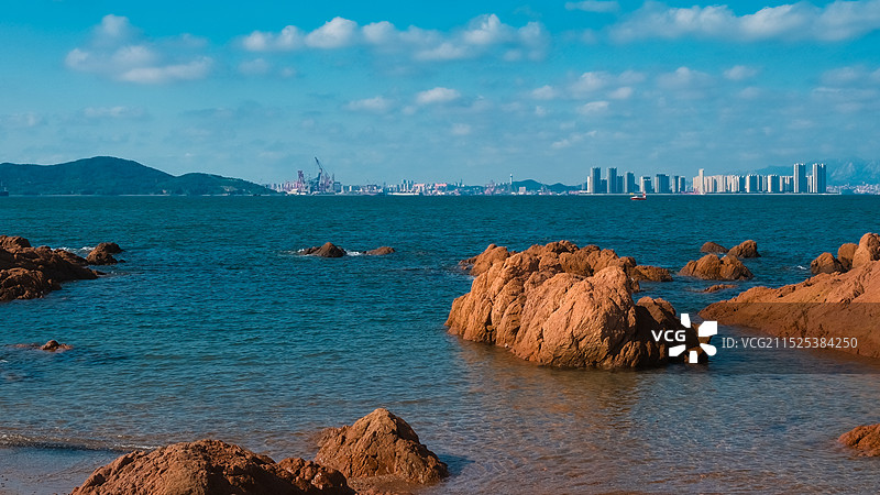 青岛琴屿路滨海风光图片素材