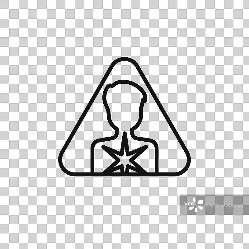 黑色致癌物图标轮廓合集图片素材