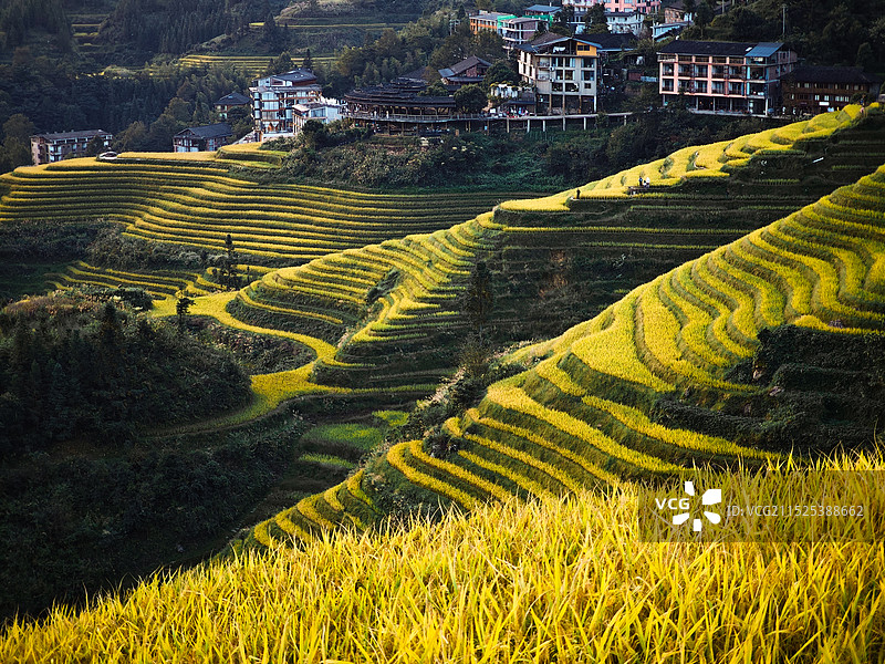 龙脊观景台一角图片素材