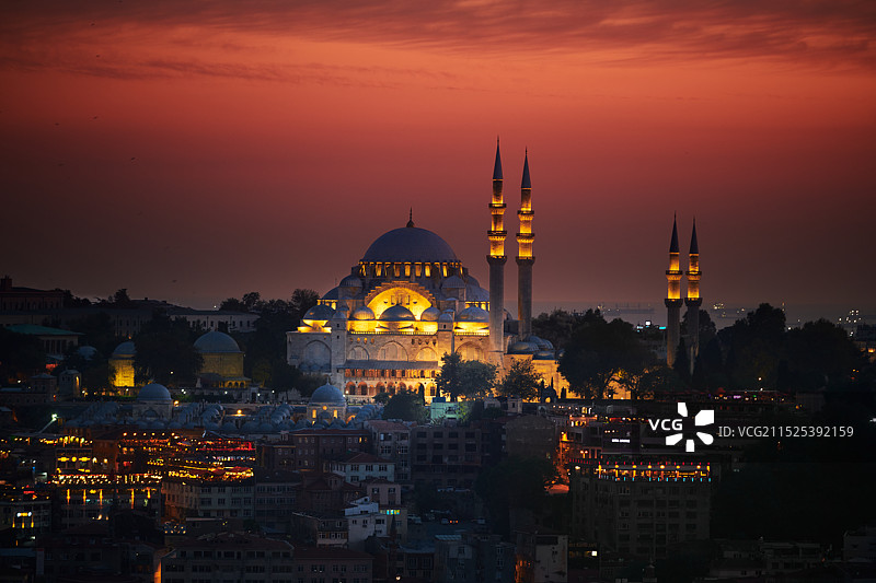 伊斯坦布尔的日落图片素材