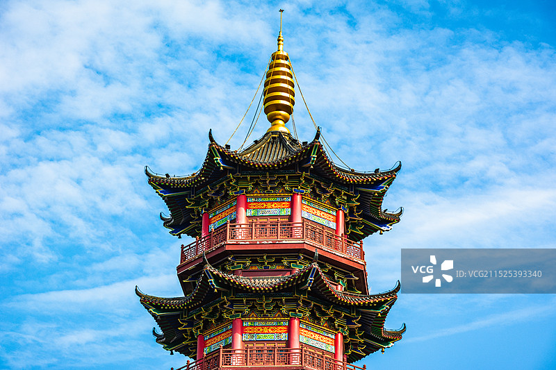 南昌市象湖湿地公园--万寿塔图片素材