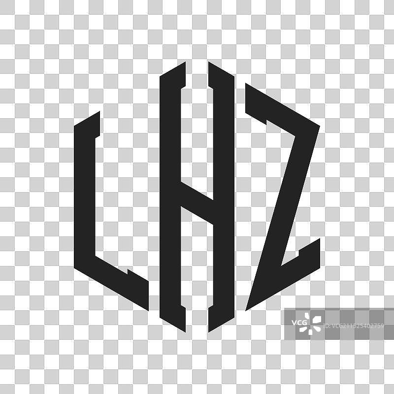LHZ首字母标志设计图片素材