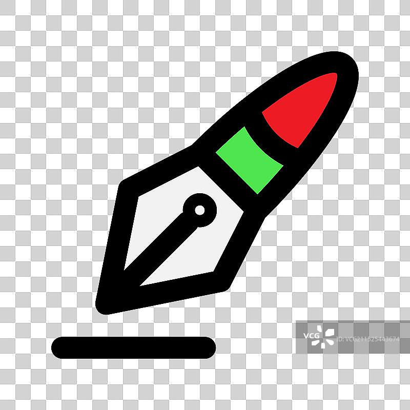 学校作业用的扁平风笔图标图片素材