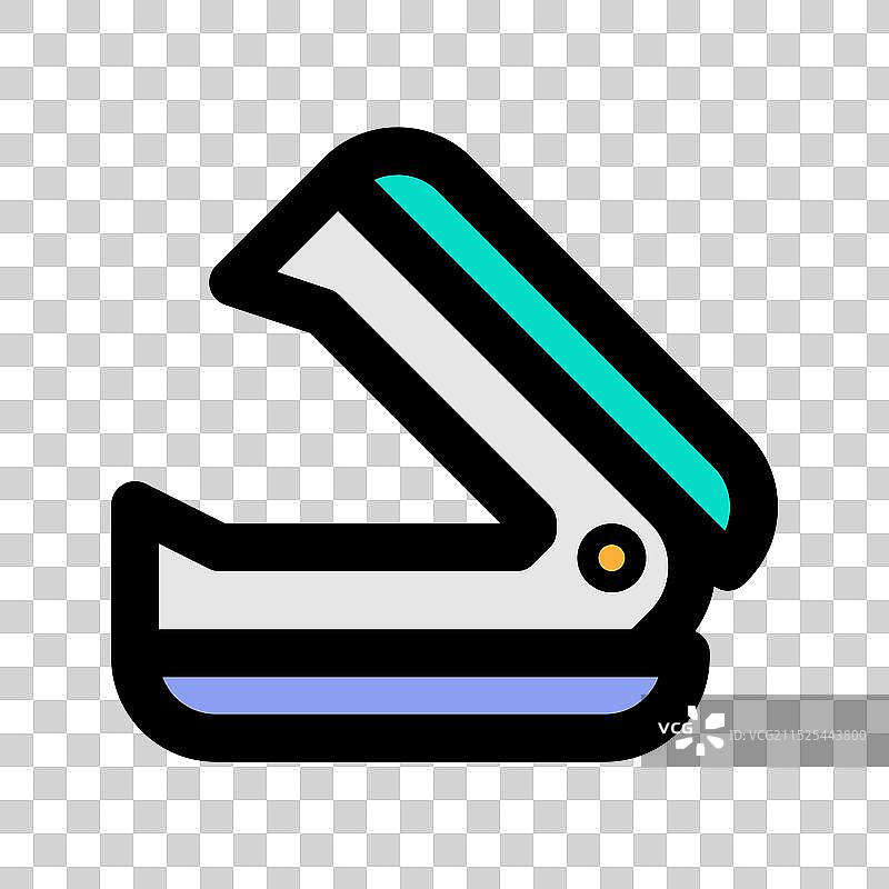 订书钉扁平图标办公文档纸张工具图片素材