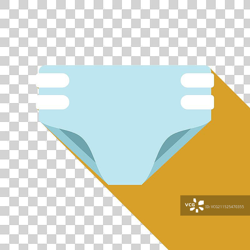 婴儿尿布弹性固定带黄色图片素材