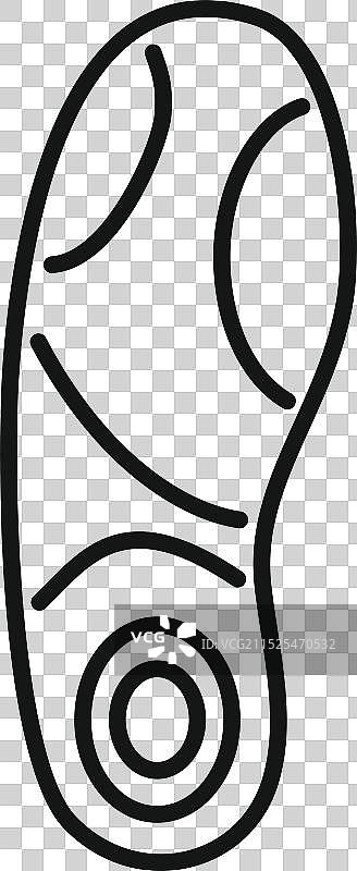 提供缓冲和支撑的矫形鞋垫图片素材