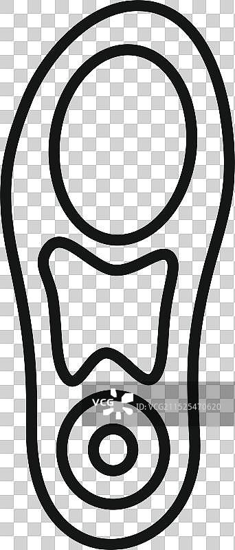 扁平足治疗用骨科鞋垫图片素材