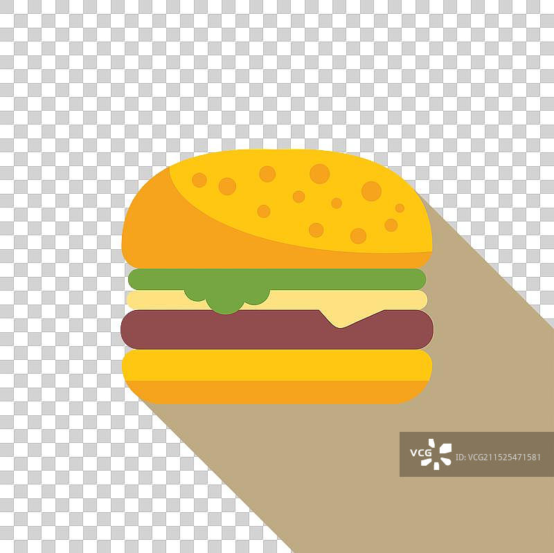 展示芝麻面包的美味汉堡图片素材