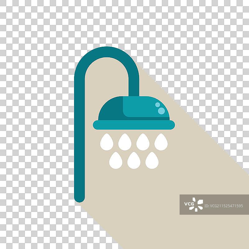 淋浴喷头水滴浴室卫生图片素材