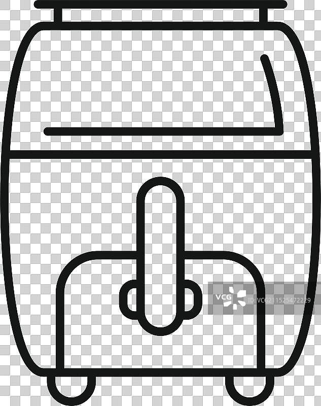 现代油炸锅图标厨房电器图片素材