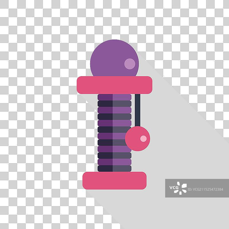 带悬挂球的猫抓板图片素材