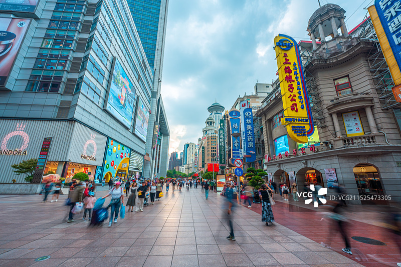 上海南京路步行街图片素材