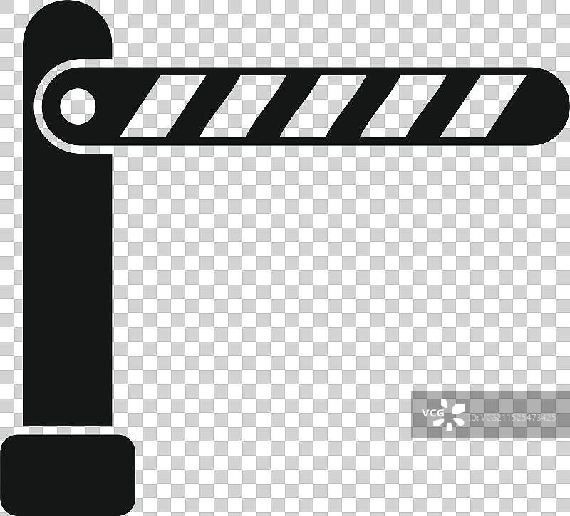 停车障碍物封闭私人区域的入口图片素材