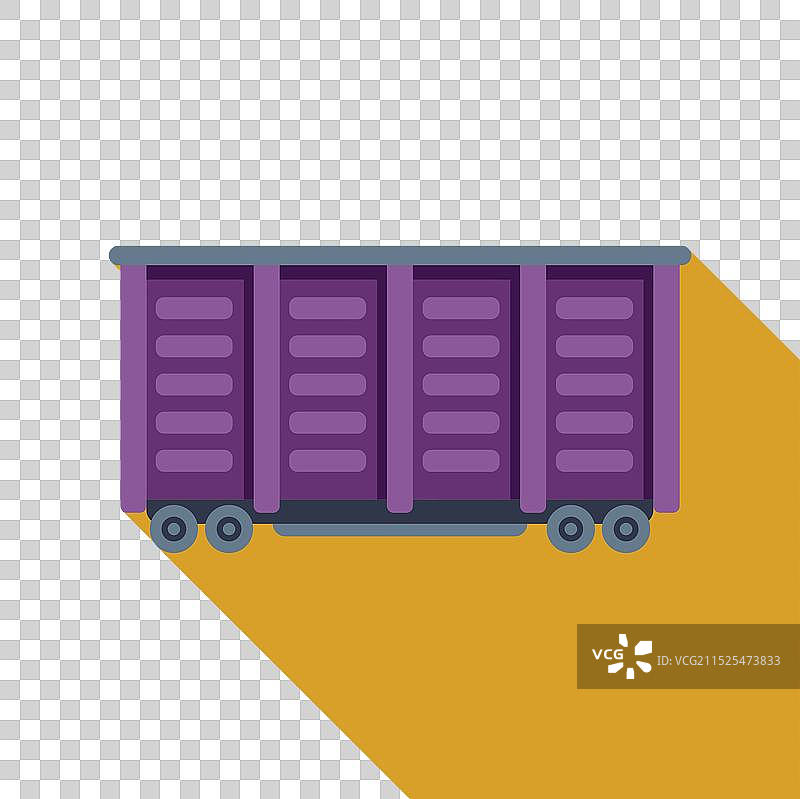 停靠的紫色货运列车车厢图片素材