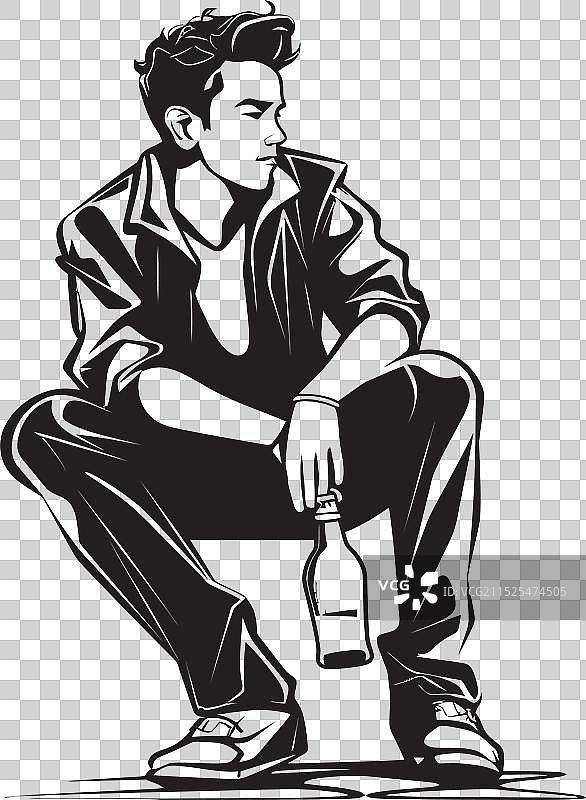 苦艾酒logo灵感图片素材