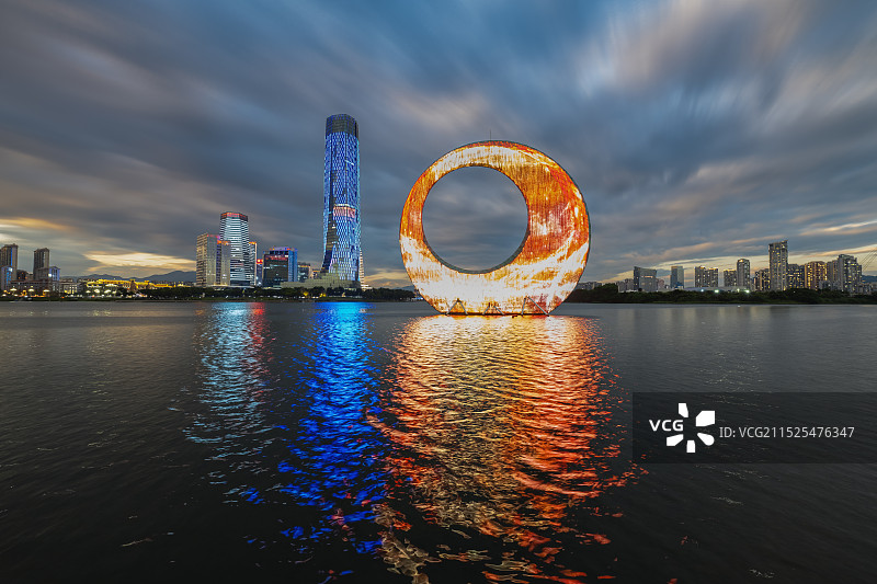 厦门园博苑月光环图片素材