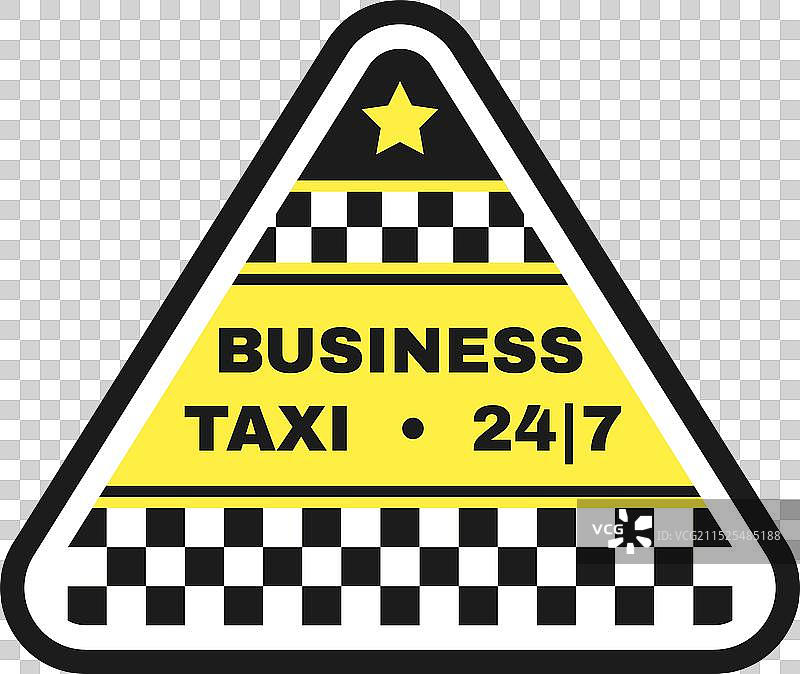 显示全天候服务的商务出租车标志图片素材