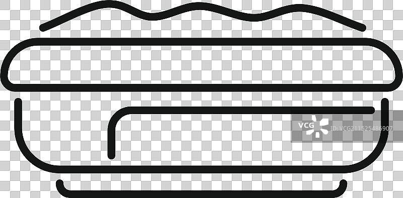 装满泥土的矩形花盆图片素材