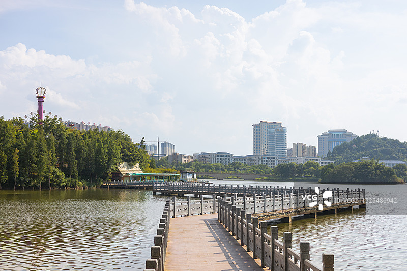 梧州市玫瑰湖公园图片素材