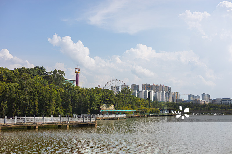 梧州市玫瑰湖公园图片素材