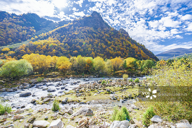 武威天祝冰沟河生态文化旅游景区图片素材