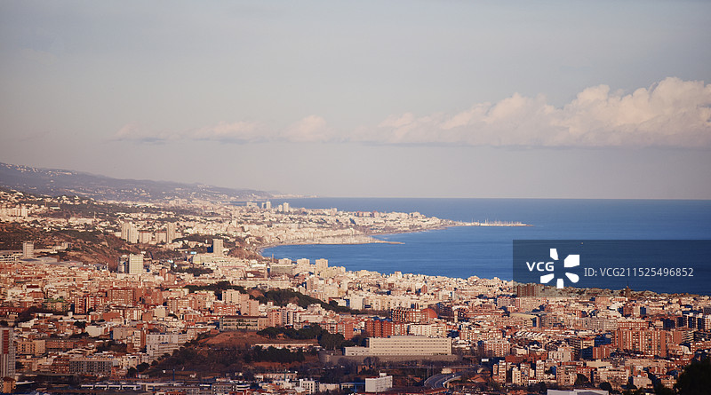 巴塞罗那黄昏图片素材