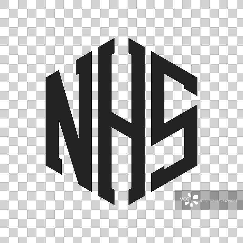 NHS标志设计首字母NHS字母组合标志图片素材