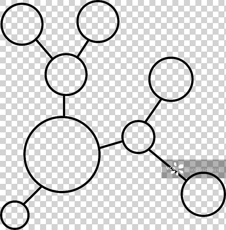 病毒图标简笔画合集图片素材