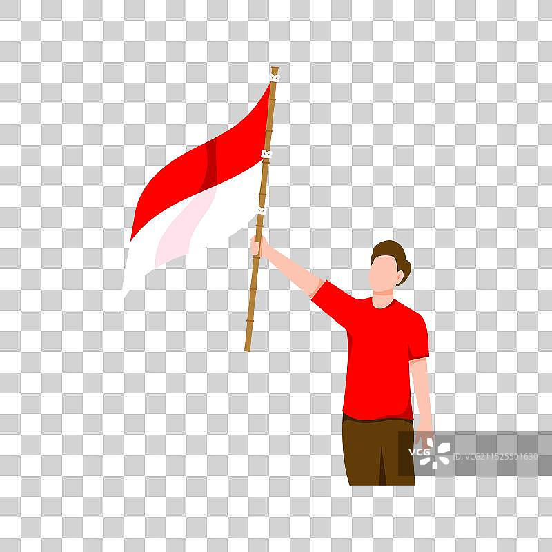 印度尼西亚万岁元素角色图片素材