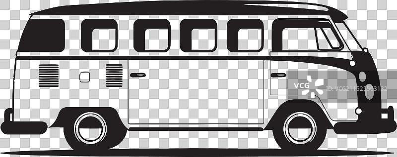 城市景观：精细的巴士穿梭图片素材