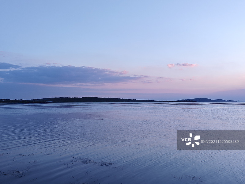太湖日落图片素材