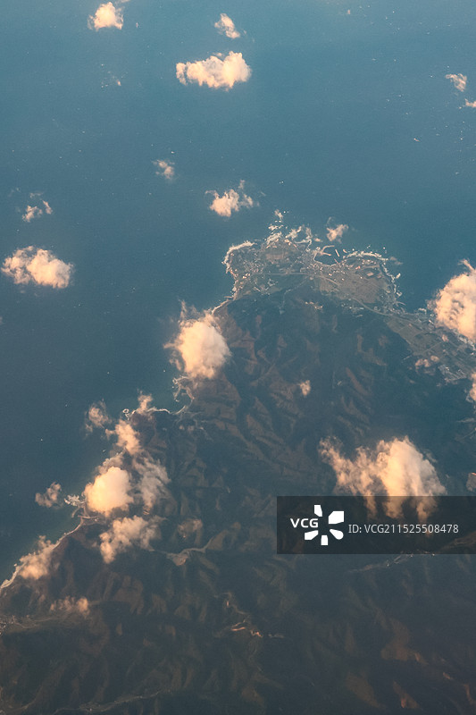 航拍韩国浦项市图片素材