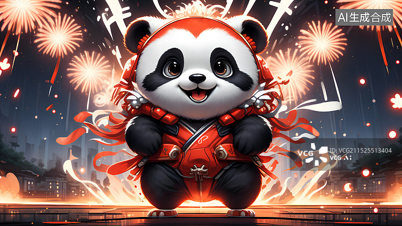 【AI数字艺术】春节主题插图 快乐的新年图片素材