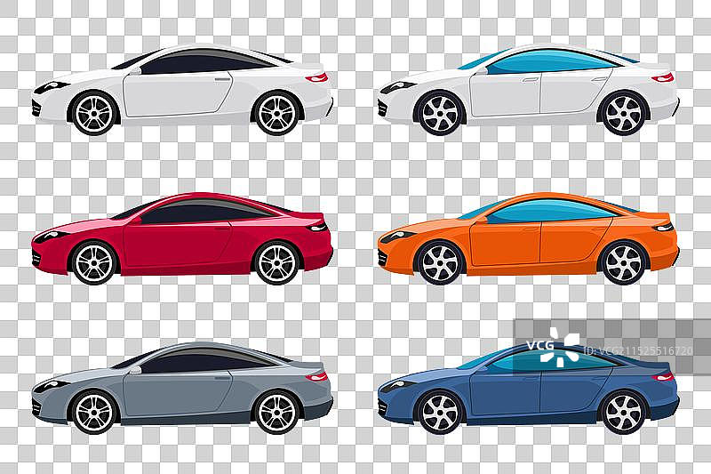 卡通风格豪华跑车素材图片素材