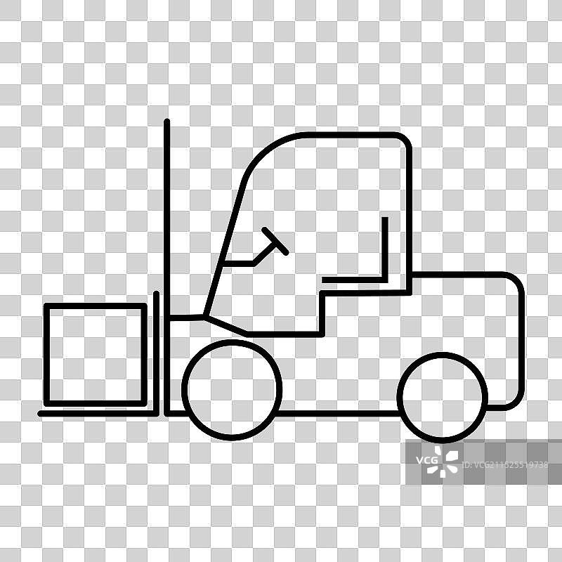 叉车运输图标工业车辆机械图片素材