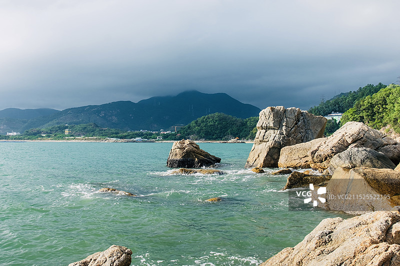 深圳大鹏沙鱼涌海滩图片素材