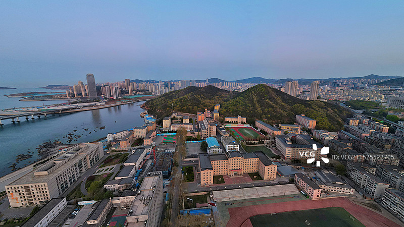 大连星海湾大桥航拍图片素材