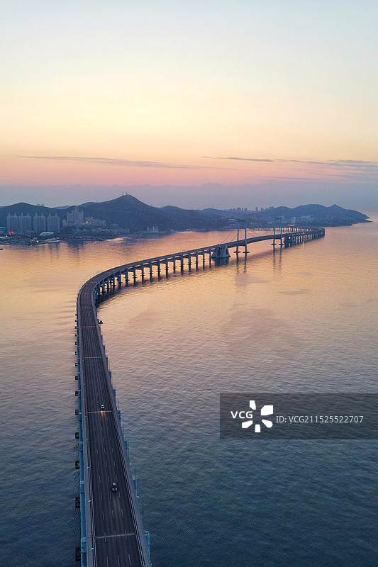 大连星海湾大桥航拍图片素材