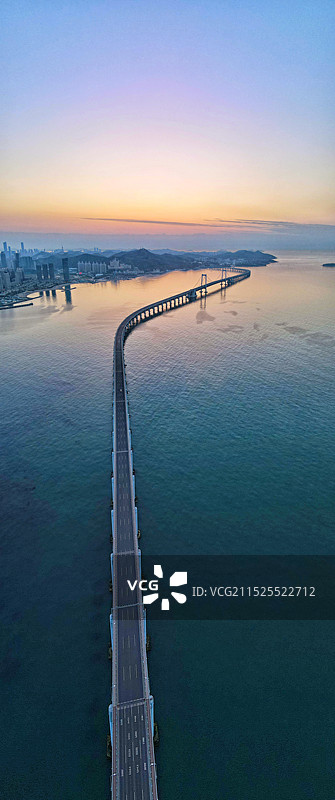 大连星海湾大桥航拍图片素材