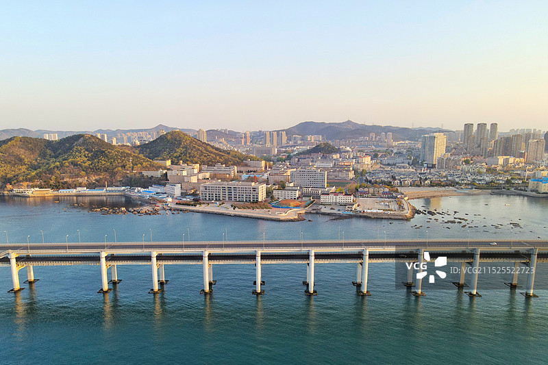 大连星海湾大桥航拍图片素材
