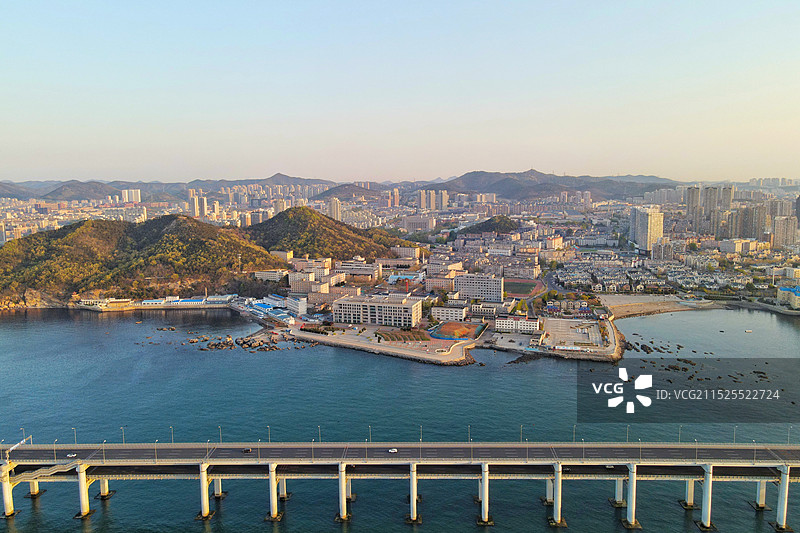 大连星海湾大桥航拍图片素材