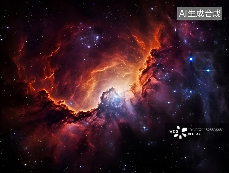 【AI数字艺术】宇宙深空插图图片素材