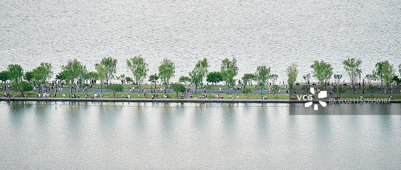 杭州西湖白堤图片素材